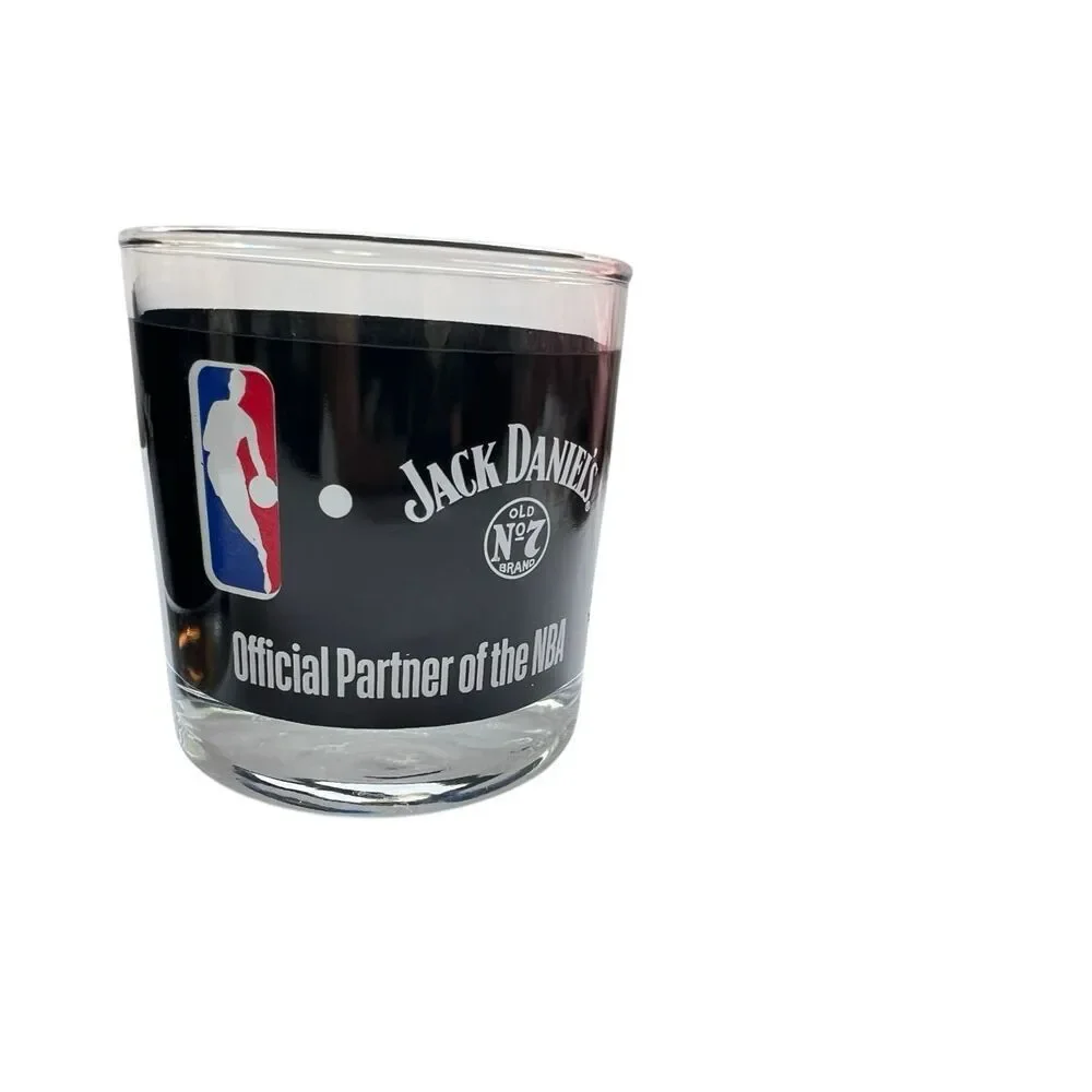 NBA Jack Daniels Whiskey Glasses Old No. 7 Set Of 2 - All NBA team Logos